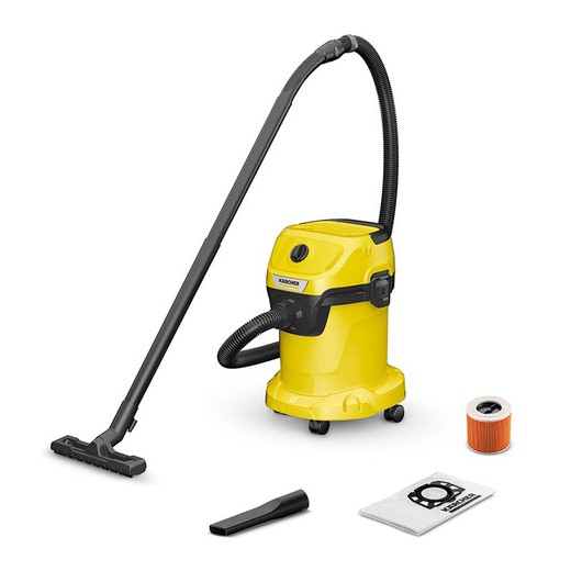 Aspirador KARCHER WD3 V-17/4/20 Depósito de 17 litros. Ref. 1000X101