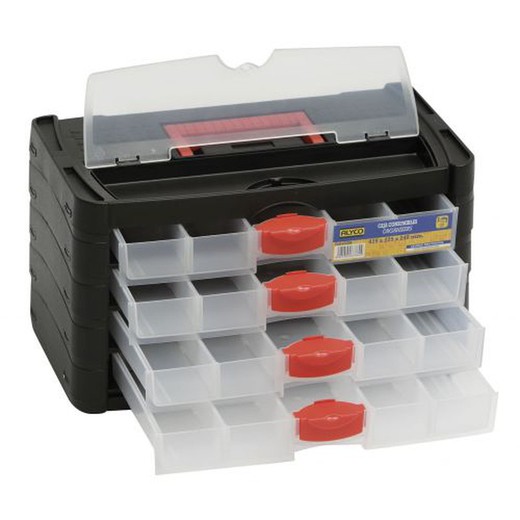 Caja Con Cajones Extraibles Para Consumibles 415x225x240 Milimetros Alyco, Referencia 183360