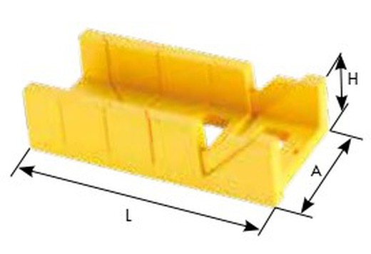 Caja De Ingletear De Plástico Para Serruchos ALYCO de Ancho de 80 y 140 Milimatros