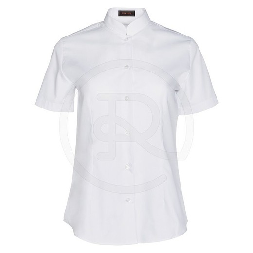 Camisa Cuello Tirilla Stretch Manga Corta Mujer Ref. 405014s