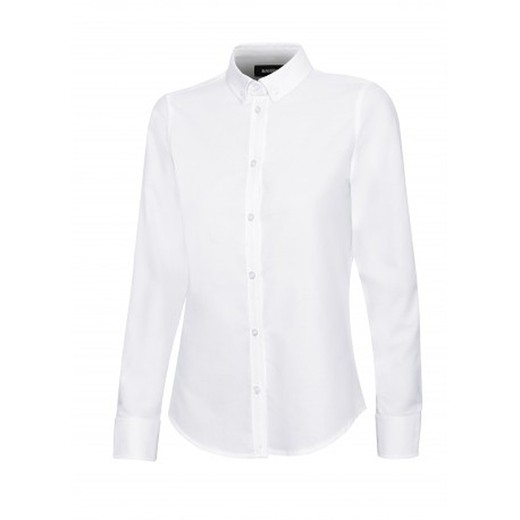 Camisa Oxford Stretch Manga Larga Mujer Ref. 40505s