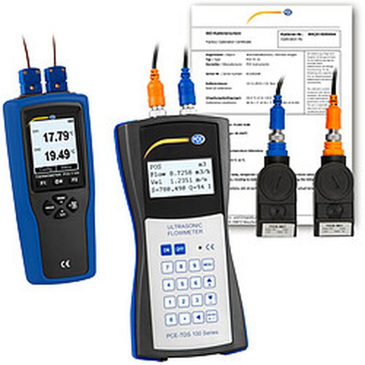 Caudalímetro Pce-Tds 100hs+ Calibrado Iso.El Caudalímetro Se Usa Para Mediciones De Control O Para Detectar De Forma Rápida El Caudal En Una Tubería Por Ultrasonidos, Por Lo Que Se Trata De Un Sistema De Medición Transportable Y De Fácil Instalación.