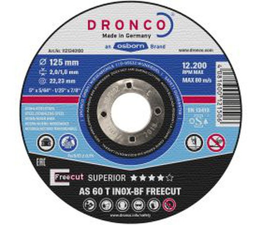 Disco De Corte As 46/As 60 T Inox Freecut Special (Corte Libre)