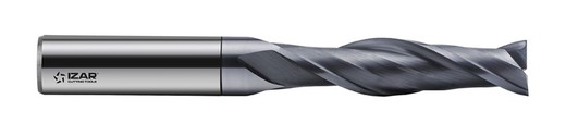 Fresa Frontal 2 Labios de Serie Lraga Metal Duro Micrograno Cromax, Referencia 9424