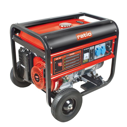 Generador de gasolina RATIO RG-6500 Potencia máxima de 5,5 Kva, Referencia 641X6500