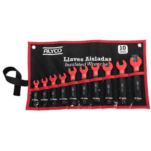 Juego De 10 Llaves Aisladas En Bolsa De Nylon ALYCO, Referencia 190182