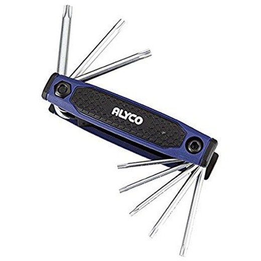 Juego 8 Llaves Acodadas Torx Inv T9-T40