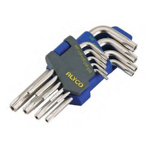 Juego 9 Llaves Acodadas Torx Inv T10-T50