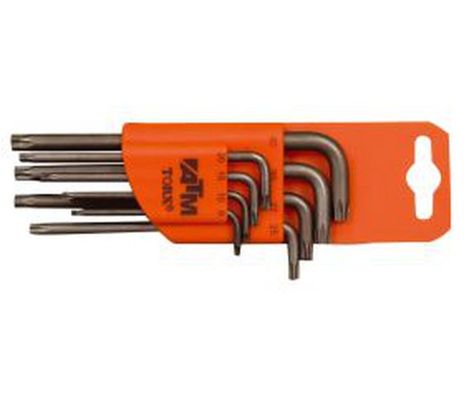 Juego De 8 Llaves Torx Acodadas Largas