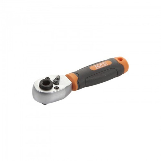 Llave De Carraca Corta De Cuadradillo 1/4" 72 Dientes Y Puntas Dual ALYCO ORANGE, Referencia 170712