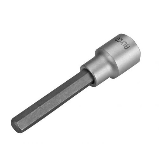 Llave de vaso de cuadradillo de 1/2" con punta de atornillar serie larga de Allen , Torx, Xzn y Ribe.