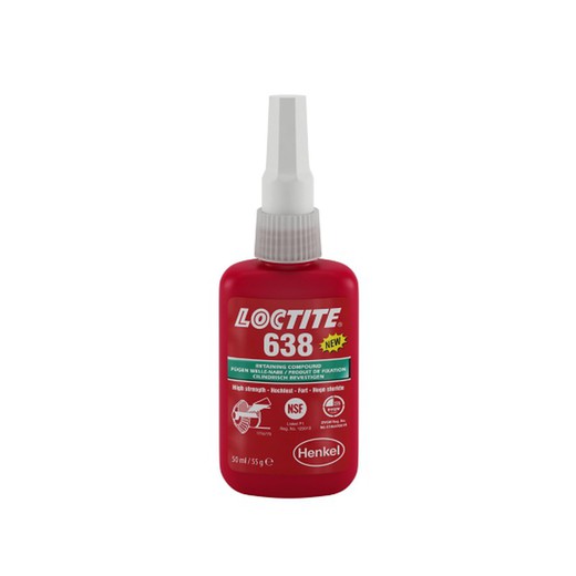 Loctite® 638 50ml Retenedor - Alta Resistencia.