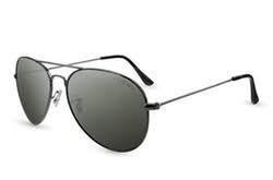 Gafas Mod. Aviator Negro Lente Solar Pc Verde. Ref. 152.03