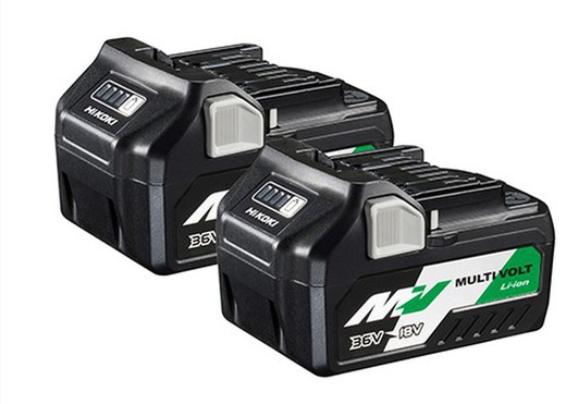 Pack De 2 Baterías Bsl36a18 Multi Volt 36v - 2.5ah / 18v - 5.0ah  373788 Hikoki