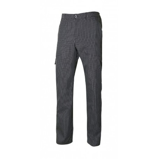 Pantalón De Cocina Cuadros Multibolsillos Cuadros Negros Ref. 403008-52