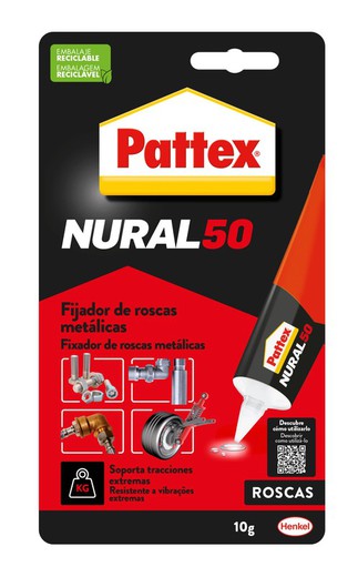 Fijador De Roscas Metalicas Pattex Nural-50, 10 Ml