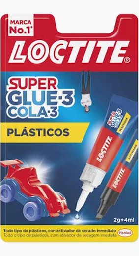 Adhesivo Super Glue Plasticos Dificiles 4 Ml / 2 Gramos Loctite