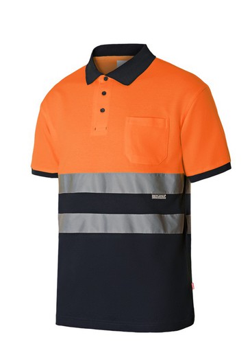 Polo Av Algodón Bicolor Manga Corta  Ref. 305513