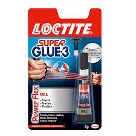 Adhesivo Super Glue Power Flex Gel 3 Gramos Loctite