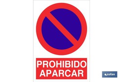 Prohibido Aparcar Señal Adhesiva