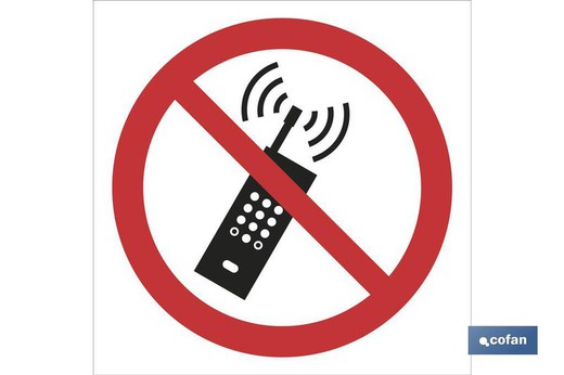 Prohibido Teléfonos  Señal Adhesivo