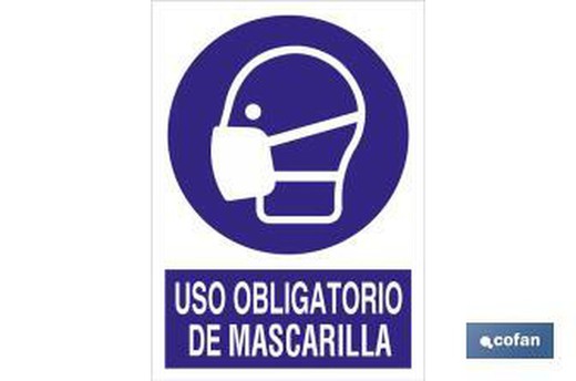 Uso Obligatorio De Mascarilla  Señal Adhesivo