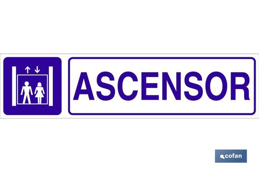 Ascensor Señal Glasspack Adhesiva