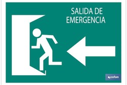 Salida Emergencia "Izquierda" Texto