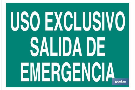 Uso Exclusivo Salida De Emergencia