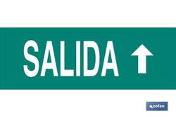 Señal "Salida" Arriba 400x100mm.