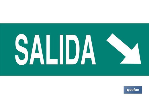 Señal "Salida" Diagonal