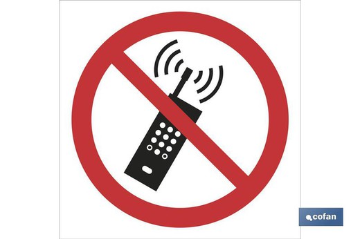 Prohibido Teléfonos Señal Poliestireno