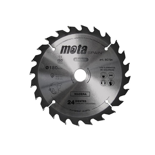 Sierra Circular De Widia 115mm X Eje 22.2 Mm 40 Dientes Clp18 Sc140-P, Para Cortar Madera Con Radial