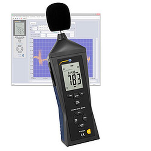 Sonómetro Pce-322a. Es Especialmente Apto Para Medir El Ruido En El Ámbito De La Industria, La Salud, La Seguridad Y El Medioambiente. El Sonómetro Incluye Una Función Registro Que Permite Almacenar Hasta 32700 Valores.