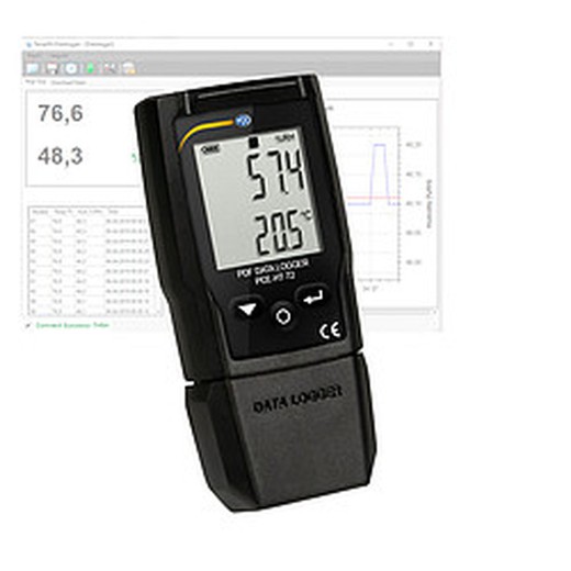 Termohigrómetro Pce-Ht 72. Registra De Temperatura Y Humedad. La Memoria Del Termohigrometro Almacena 20010 Valores, Por Lo Que Puedo Usarlo Durante Varios Meses.