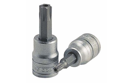 Llave De Vaso con Cuadradillo de 3/8" Punta Torx Inviolable