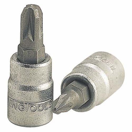 Llave De Vaso Con Punta Pozidriv Pz 1/4", PZ-1, PZ-2 y Pz-3