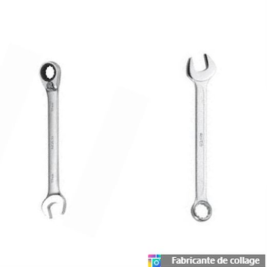 Llave Combinada fija- estrella, en acero cormo-vanadio.