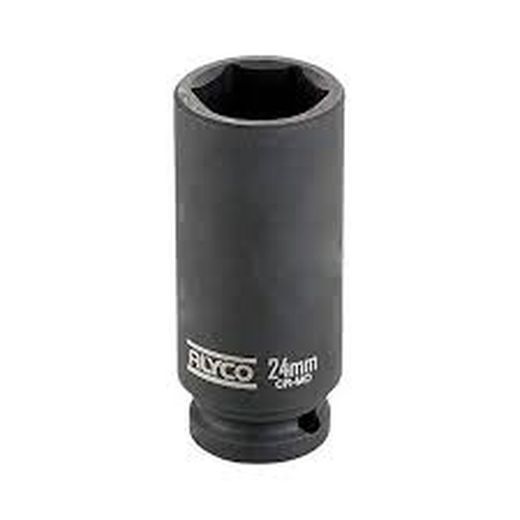Llave Vaso Impacto Serie Larga, para llave carraca 1/2"