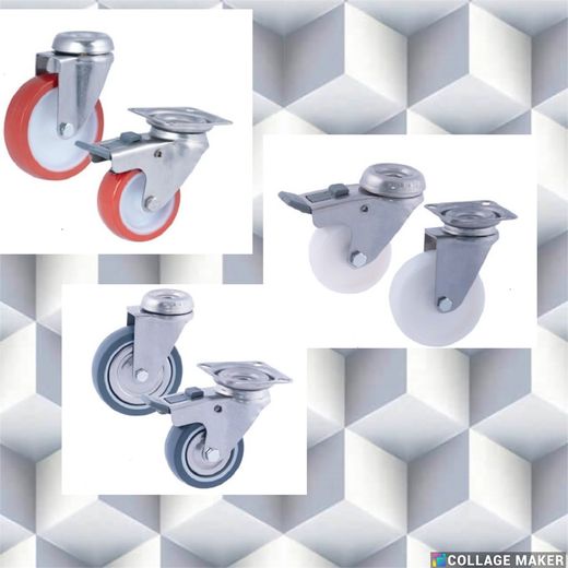 Ruedas Acero inoxidable.