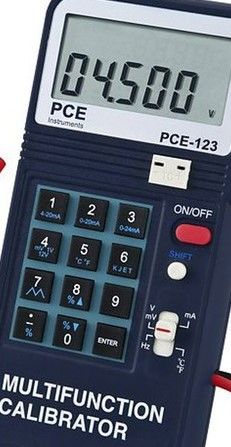 Multímetro Pce-123 El Multímetro Es Un Equipo Independiente Para Simular, Para Señales De Regulación Y Normalizadas, Con El Que Podrá Comprobar Y Calibrar Muchos Parámetros. Nuestro Multimetro Proporciona Una Señal Eléctrica