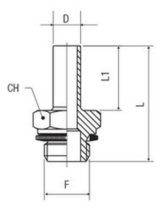 Adaptador Orientable con Rosca Macho Cilindrica Universal, Tubo de 6 a 14, Rosca 1/8 a 1/2, Referencia 13530