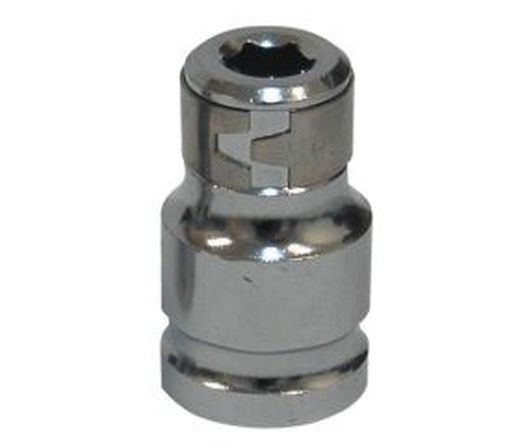 Adaptador Para Carraca Con cuadradillo Hembra A Hexagonal Hembra