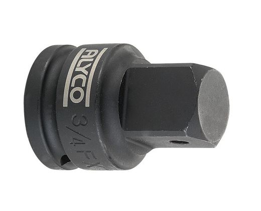 Adaptador para llaves de vaso de impacto, con conexión hembra de 3/4" y macho de 1 Alyco. Referencia 198395