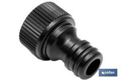 Adaptador de rosca | Hembra de polipropileno | Para manguera de jardín | Diferentes Medidas. Referencia 90014015