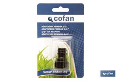 Adaptador de rosca | Hembra de polipropileno | Para manguera de jardín | Diferentes Medidas. Referencia 90014015