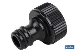 Adaptador de rosca | Hembra de polipropileno | Para manguera de jardín | Diferentes Medidas. Referencia 90014015