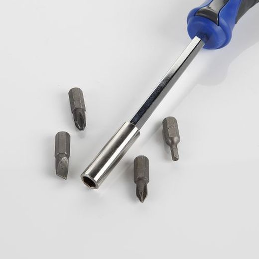 Mango Atornillador Con Adaptador Magnético Para Puntas De 1/4" ALYCO, Referencia 119100