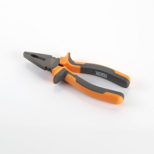 Alicate Universal Teflonado De Corte Y Manipulación ALYCO ORANGE, Referencia 170516 De 160, Referencia 170518 De 180 y Referencia 170520 de 200