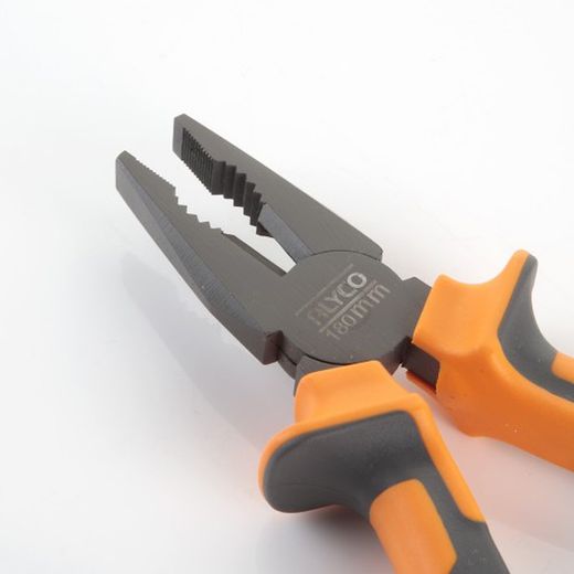 Alicate Universal Teflonado De Corte Y Manipulación ALYCO ORANGE, Referencia 170516 De 160, Referencia 170518 De 180 y Referencia 170520 de 200